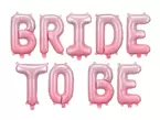 Balony foliowe napis Bride To Be różowy 35cm