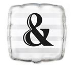 Balon foliowy ślubny napis End 45,7cm