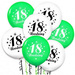 Balony lateksowe 18 urodziny zielone 5szt
