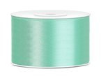 Tasiemka wstążka satynowa miętowa 38 mm 25m