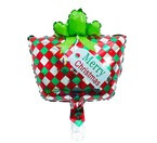 Balon foliowy świąteczny Prezent 32x29cm