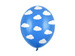 Balon lateksowy niebieski w chmurki 30cm 1szt