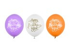 Balony lateksowe z napisem Happy Birthday to You - 5 sztuk