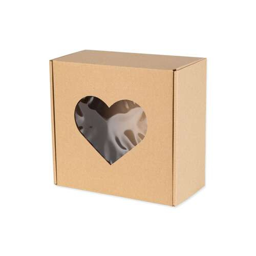 Pudełko z okienkiem w kształcie Serca 200x200x100mm