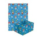 Papier do prezentów niebieskie robociki 70x200cm