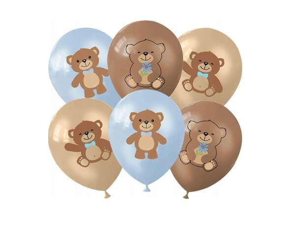 Zestaw dekoracji na roczek Misiu balony girlanda baner