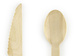 Sztućce drewniane czarne wzorki 18szt 16cm
