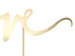 Baner na tort topper złoty Love 17cm