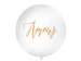 Balon lateksowy biały 1 m okrągły Amour