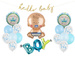 Zestaw dekoracji Babyshower Chłopiec 17szt