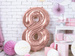 Balon foliowy różowe złoto cyfra 8 53x 86cm
