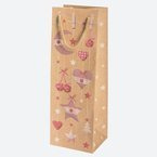 Torba prezenty świąteczne papier kraft 13x38x11cm