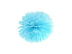 Błękitny papierowy pompon 20 cm