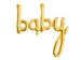 Balon foliowy napis  Baby złoty 73,5x75,5cm