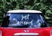 Naklejka ślubna na auto Just Married