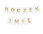 Baner dowolny napis personalizowany Roczek + Imię