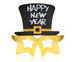 Okulary sylweter Happy New Year cylinder