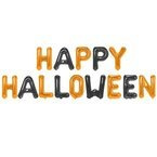 Balony foliowe napis Happy Halloween 14szt