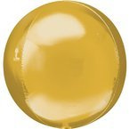 Balon foliowy kula metaliczny złoty 16cali 40cm