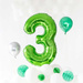 Balon foliowy cyfra 8 zielony 100cm