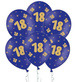Balony lateksowe 18 urodziny granatowe 5szt