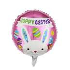 Balon foliowy okrągły wielkanocny Zając 45cm