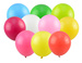 Duże balony lateksowe mix kolorów 43cm 10szt