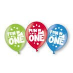 Balony lateksowe na roczek Safari 6szt