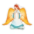 Balon foliowy Chrzest Święty Aniołek dziewczynka