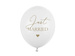 Balon lateksowy biały Just Married 30cm 1szt