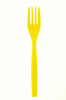 Widelce plastikowe żółte 6szt