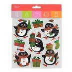 Naklejki holograficzne świąteczne Pingwinek