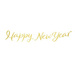 Baner złoty Happy New Year Sylwester 120cm