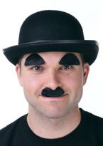 Zestaw brwi i wąsy czarne przebranie