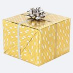 Papier ozdobny złoty groszki Święta 200x70cm