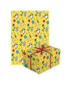 Papier do prezentów żółty Panda 70x200cm