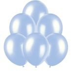 Balony lateksowe metaliczne błękitne 10cali 10szt