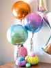 Balon foliowy kula tęczowy Ombre 38x40cm