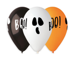 Balony lateksowe Halloween Boo 33cm 5szt