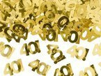 Konfetti metalizowane złote liczba 40 Urodziny 15g