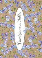 Kartka eko kwiaty Pamiętam o Tobie 13x18cm