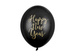 Balony lateksowe Happy New Year czarne złoty napis 30cm 1szt