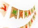 Baner jutowy świąteczny Merry Christmas 3m