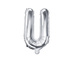 Balon foliowy srebrny litera U 35cm