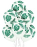 Balony lateksowe białe w liście 30cm 10szt