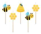 Świeczki urodzinowe Pszczółki 5szt