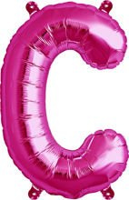 Balon foliowy różowy litera C 41cm