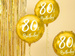 Balon foliowy złoty 80 urodziny 18cali 45cm
