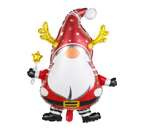 Balon foliowy świąteczny Skrzat Czerwony 76x60cm