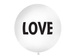 Balon lateksowy biały 1 m okrągły LOVE